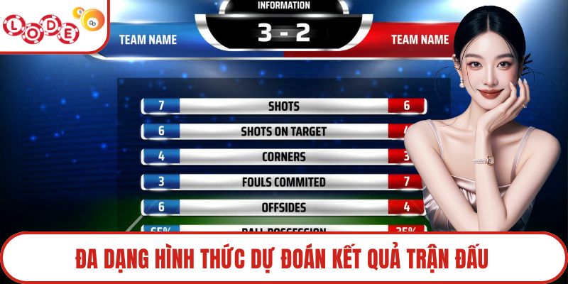 Đa dạng hình thức dự đoán kết quả trận đấu