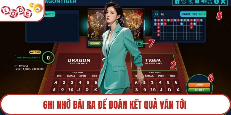 Ghi nhớ bài ra để đoán kết quả ván tới