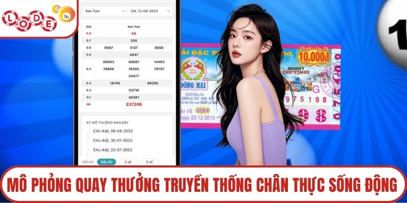 Mô phỏng quay thưởng truyền thống chân thực sống động