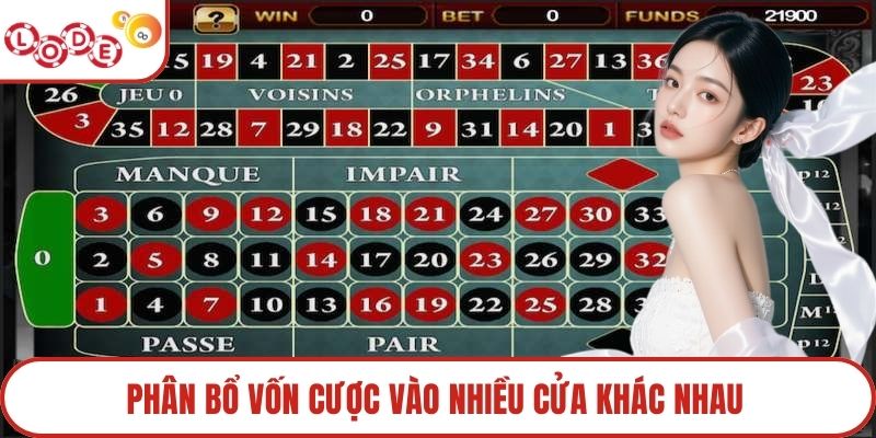 Phân bổ vốn cược vào nhiều cửa khác nhau