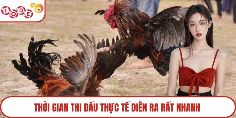 Thời gian thi đấu thực tế diễn ra rất nhanh